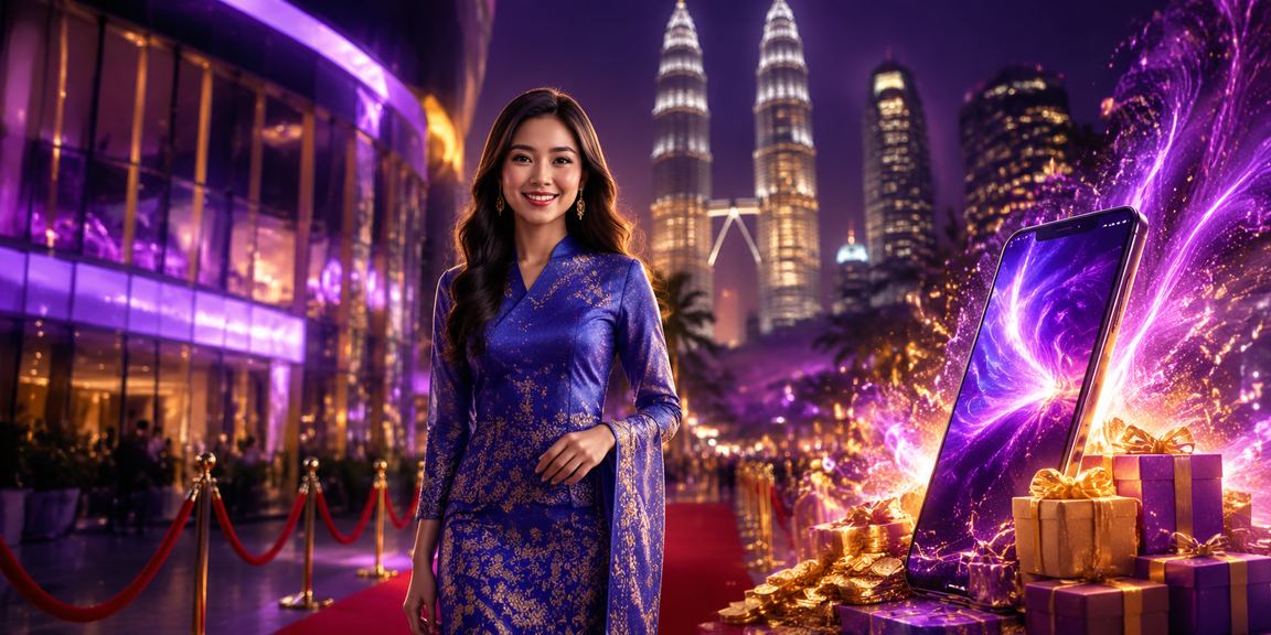 Wanita berbaju kurung bermain kasino mudah alih di Kuala Lumpur